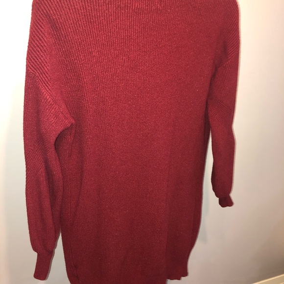 Twelfth Love Maroon Cardigan - Picture 2 of 7